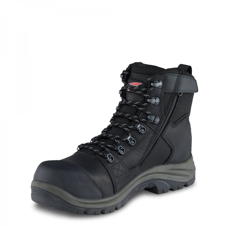 Red Wing Tradesman - Men's 6-inch Side-Zip Waterproof Safety Toe Boot - Click Image to Close