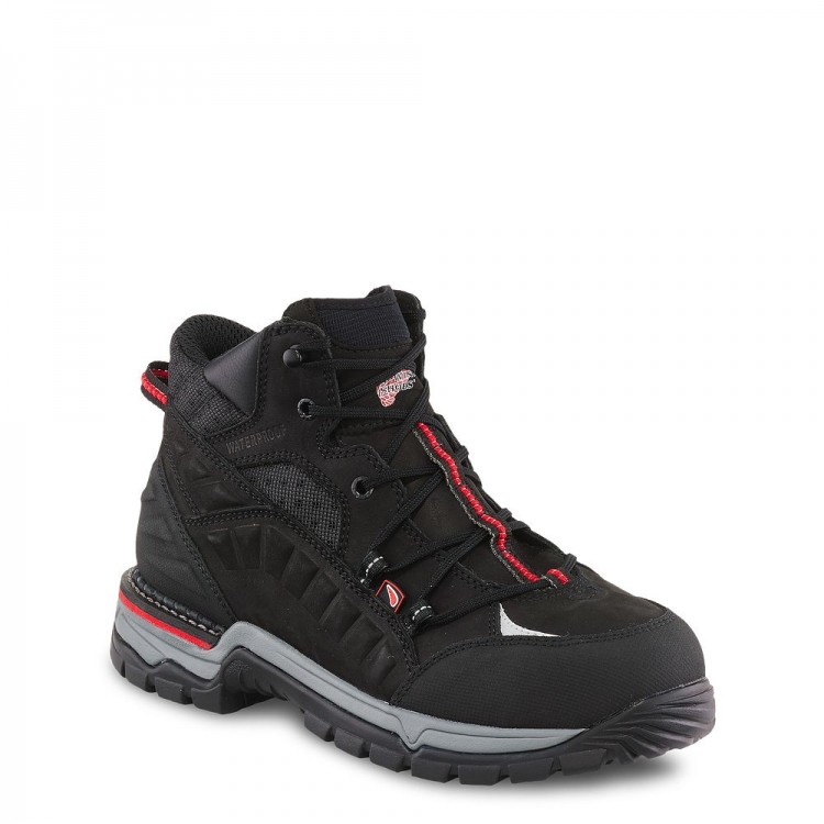 Red Wing FlexForce® - Men's 5-inch Waterproof Safety Toe Hiker Boot - Click Image to Close