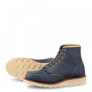 Red Wing 6-Inch Classic Moc - Indigo - Women's Short Boot in Indigo Legacy Leather
