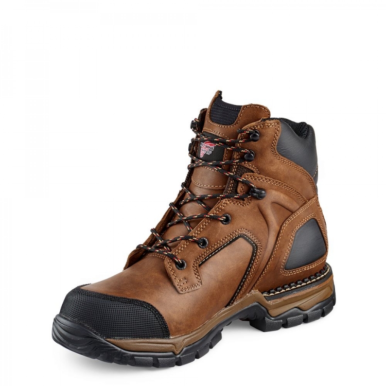 Red Wing FlexForce® - Men's 6-inch Waterproof Soft Toe Boot - Click Image to Close
