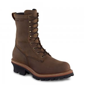 Red Wing LoggerMax - Men's 9-inch Waterproof, Safety Toe Logger Boot