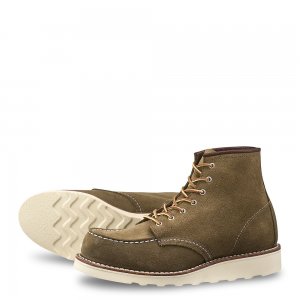Red Wing 6-inch Classic Moc - Olive - Women's Short Boot in Olive Mohave Leather