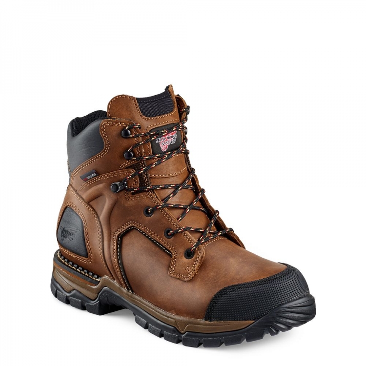 Red Wing FlexForce® - Men's 6-inch Waterproof Soft Toe Boot - Click Image to Close