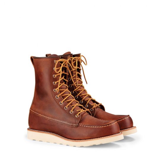 Red Wing 8-inch Classic Moc | Red Wing - Copper - Men\'s 8-Inch Boot in Copper Rough & Tough Leather