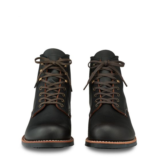 Red Wing Blacksmith - Black - Men\'s 6-Inch Boot in Black Prairie Leather