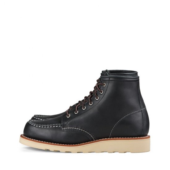 Red Wing 6-Inch Classic Moc | Red Wing - Black - Women\'s Short Boot in Black Boundary Leather