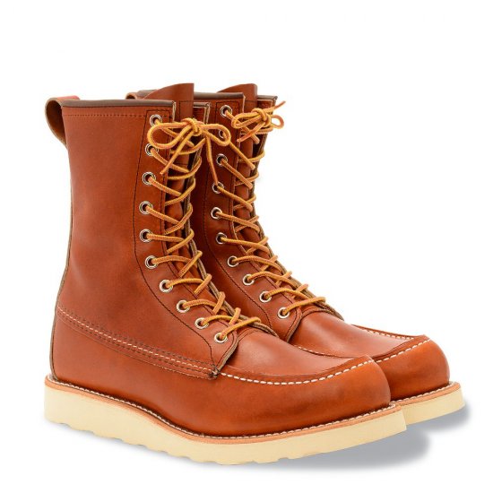 Red Wing 8-inch Classic Moc | Red Wing - Brown - Men\'s 8-Inch Boot in Oro Legacy Leather