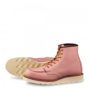 Red Wing 6-inch Classic Moc | Red Wing - Rose - Women's Short Boot in Rose Boundary Leather