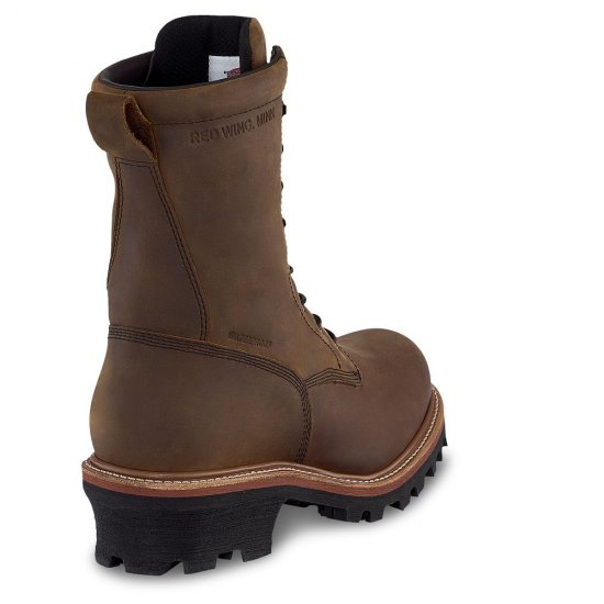 Red Wing LoggerMax - Men\'s 9-inch Waterproof, Safety Toe Logger Boot