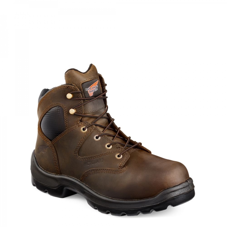 Red Wing FlexBond - Men's 6-inch Safety Toe Metguard Boot - Click Image to Close