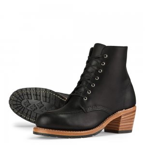 Red Wing Clara | Red Wing - Black - Women's Heeled Boot in Black Boundary Leather