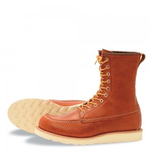 Red Wing 8-inch Classic Moc | Red Wing - Brown - Men's 8-Inch Boot in Oro Legacy Leather