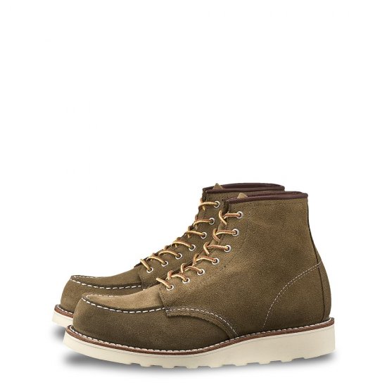 Red Wing 6-inch Classic Moc - Olive - Women\'s Short Boot in Olive Mohave Leather