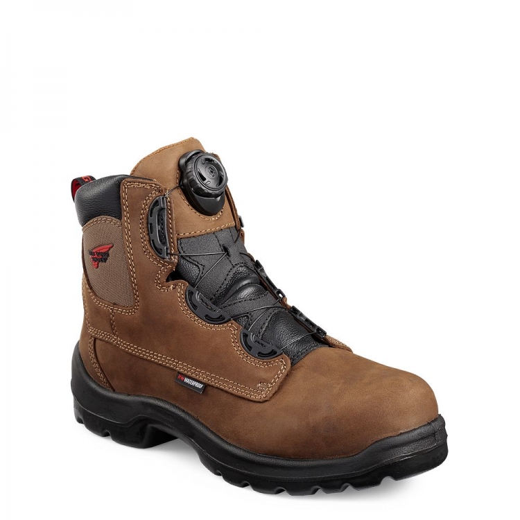 Red Wing FlexBond - Men's 6-inch BOA® Waterproof Safety Toe Boot - Click Image to Close