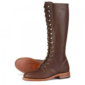 Red Wing Gloria | Red Wing - Mahogany - Women's Tall Boot in Mahogany Oro-iginal Leather