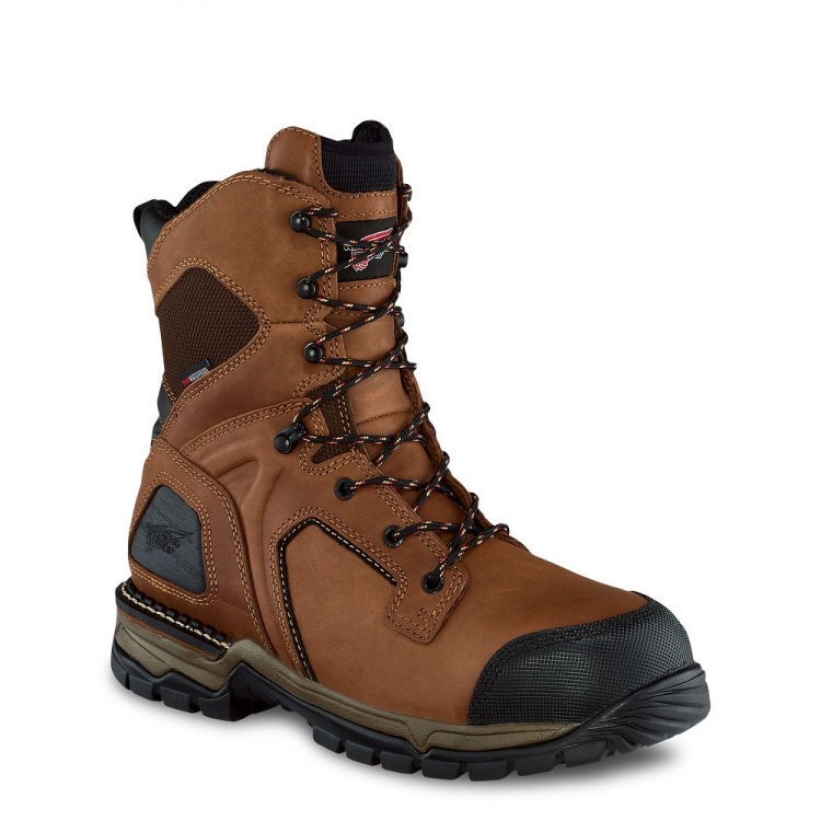 Red Wing FlexForce® - Men's 8-inch Waterproof Safety Toe Boot - Click Image to Close