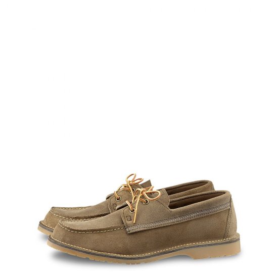 Red Wing Weekender Camp Moc | Red Wing - Camel - Men\'s Oxford in Camel Muleskinner Leather