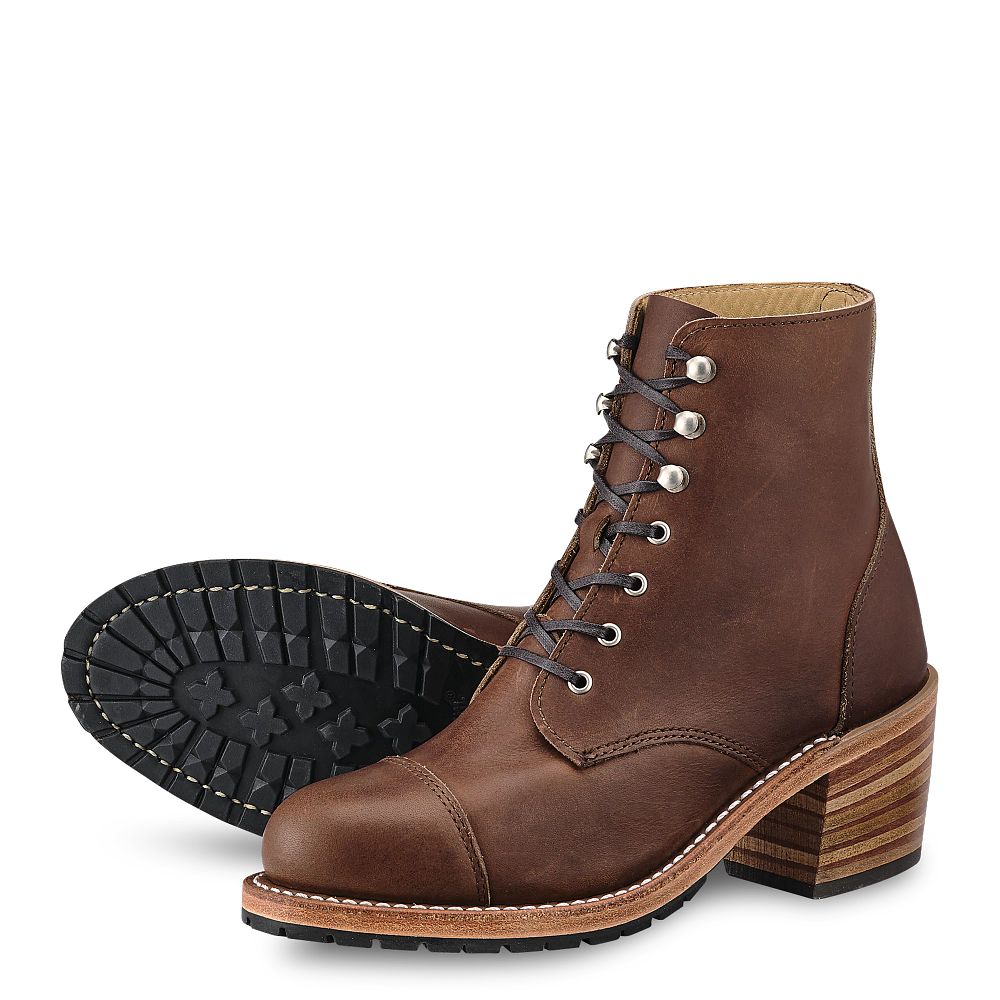 Red Wing Eileen | Red Wing - Amber - Women's Heeled Boot in Amber Harness