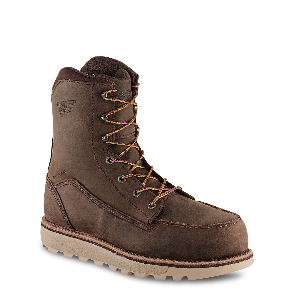 Red Wing Traction Tred Lite - Men's 8-inch Waterproof Safety Toe Boot