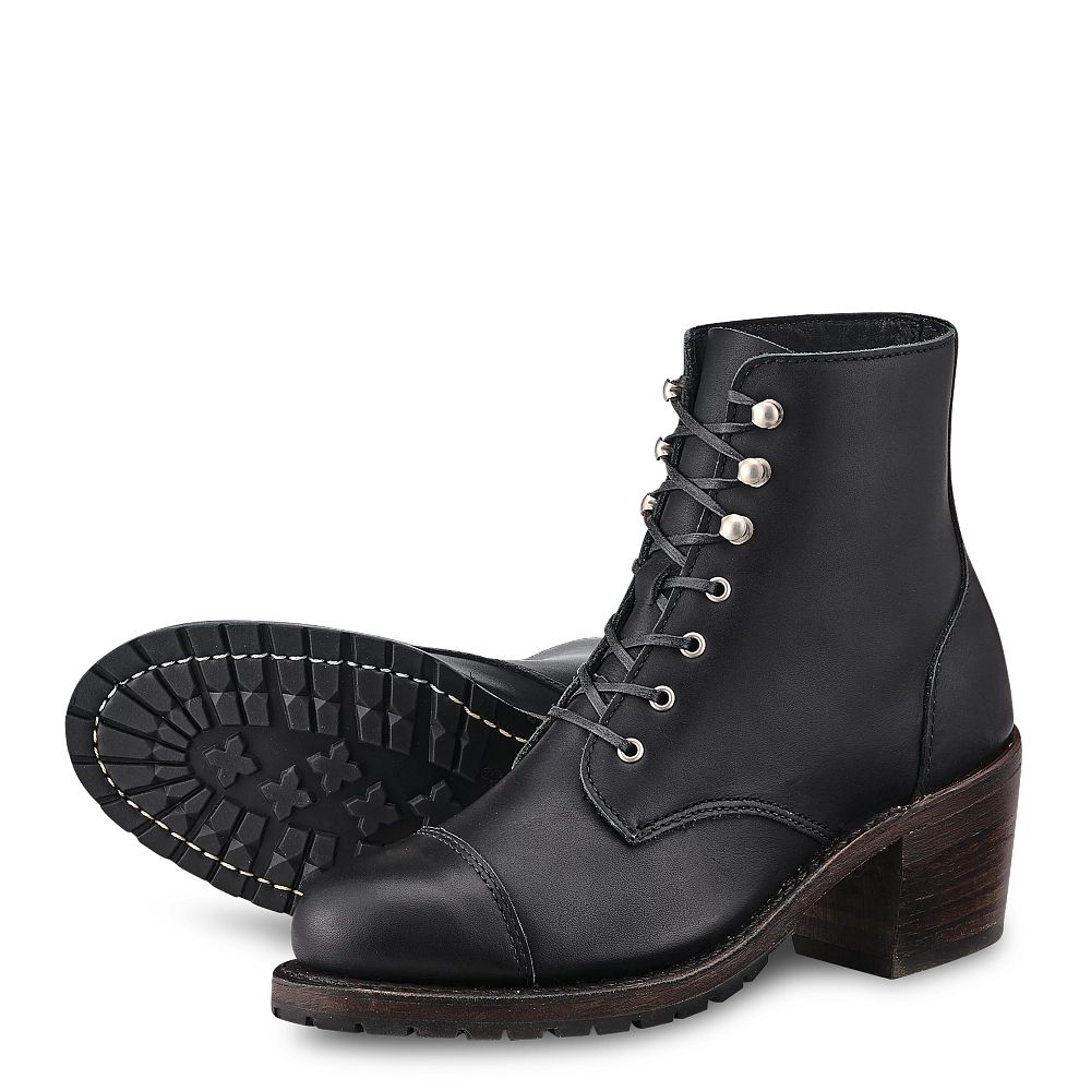 Red Wing Eileen | Red Wing - Black - Women's Heeled Boot in Black Boundary
