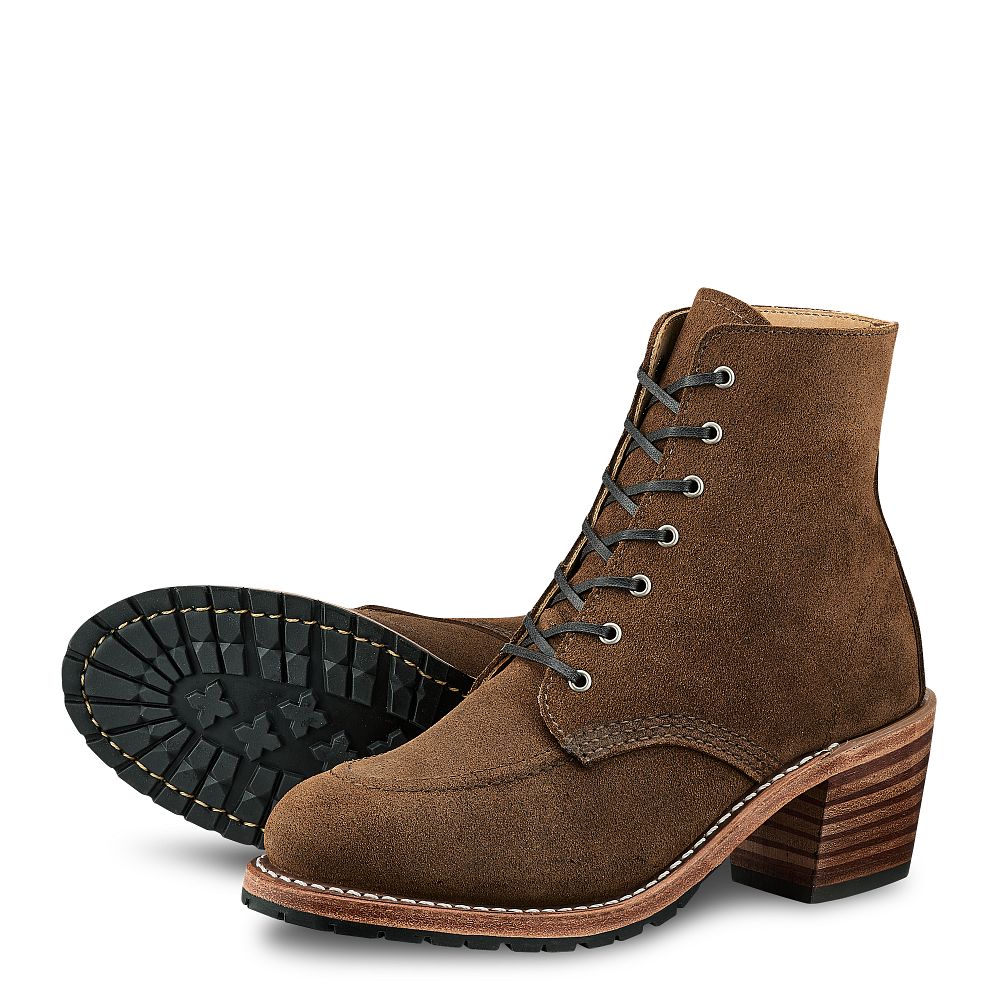 Red Wing Clara | Red Wing - Clove - Women's Heeled Boot in Clove Acampo Leather